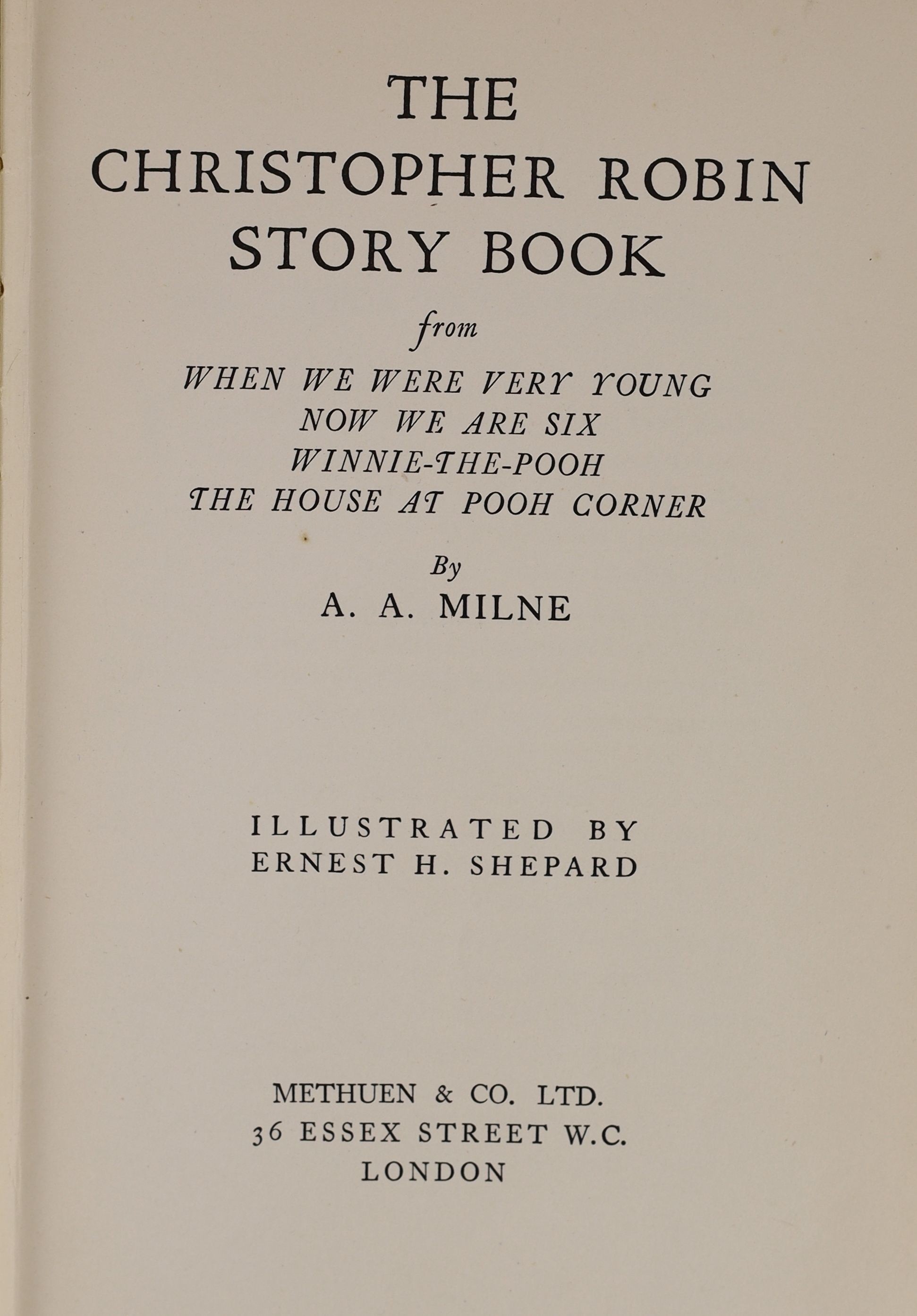 Dr. Marie Stopes interest - Milne. A. A - The Christopher Robin Birthday Book, 1st edition, with two signatures of Dr. Stopes, for the dates 13th October and 15th October [her birthday], formerly in the ownership of her